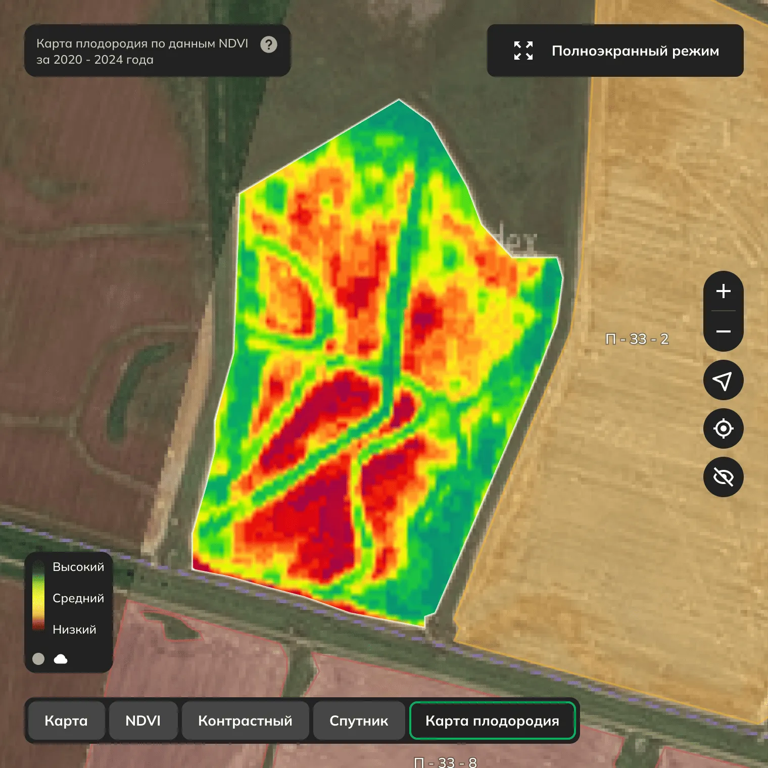 Карта плодородия